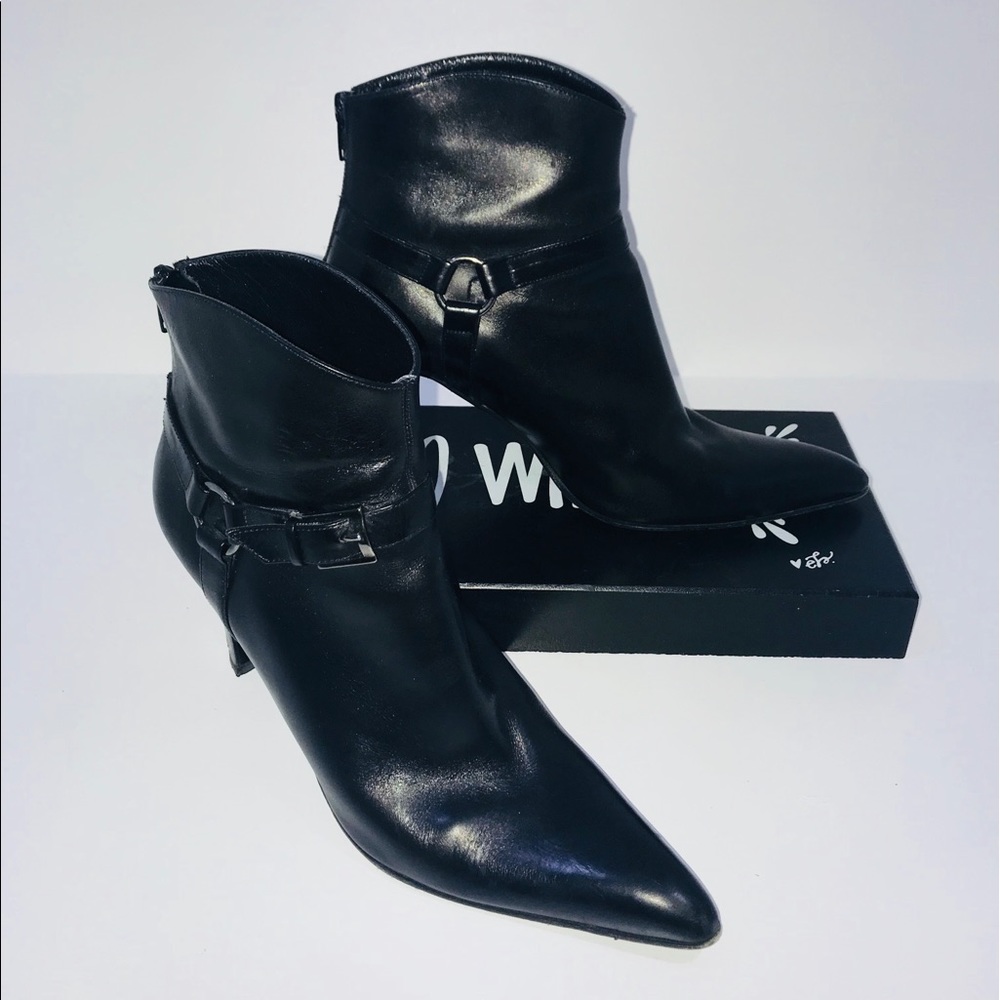 Via Spiga Leather Ankle Boots/Booties